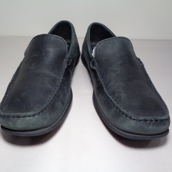 Ecco Size 10 to 10.5 Eur 44 HOLTON Black Leather Loafers Men\'s Shoes main image 11